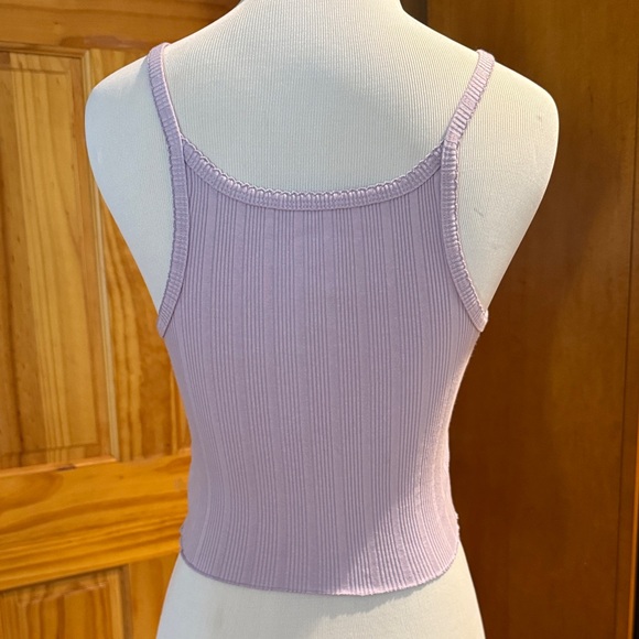 Lilac Ribbed Tank Top - Picture 2 of 2